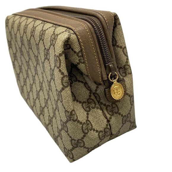 GUCCI GG Beige PVC - Pouch 234-082925 - Picture 4 of 9